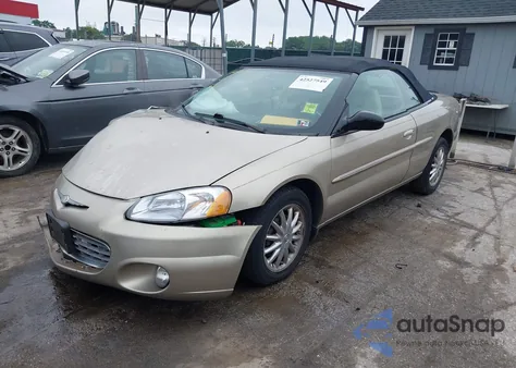 2002 Chrysler Sebring Limited из США, поврежденный, VIN 1C3EL65R52N113685